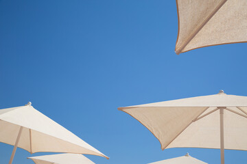 Sun umbrellas on the beach