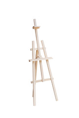 Canvas Painting stand wooden easel Art supply isolated, Mock up