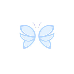 Obraz premium Abstract butterfly logo template. Insect logo for beauty, fashion, company.