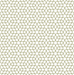 Seamless arabic geometric ornament in brown color.