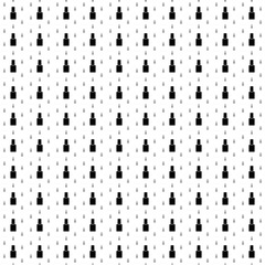 Square seamless background pattern from geometric shapes are different sizes and opacity. The pattern is evenly filled with big black nail polish symbols. Vector illustration on white background