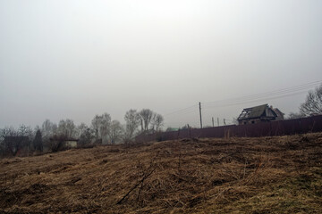 Fototapeta premium old wooden house in the garden