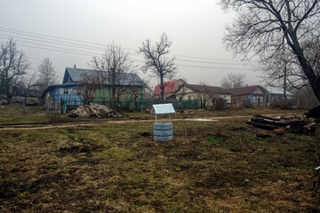 old wooden house in the garden