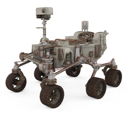 Curiosity Rover Isolated - obrazy, fototapety, plakaty