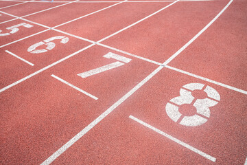 running track in stadium
