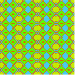 Fototapeta premium Seamless vector background with repeat pattern. multicolored mosaic. Perfect for fashion, textile design, cute themed fabric, on wall paper, wrapping paper, fabrics and home decor.