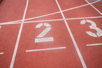 running track in stadium