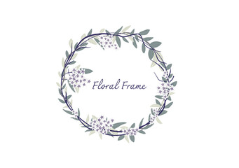 Hoya carnosa flower floral frame vector on white background