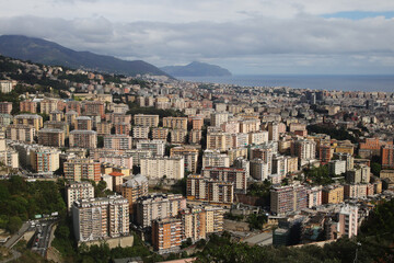 Obraz premium The panorama of Genoa, Italy