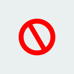 No icon in trendy isolated on white background. Vector illustration.