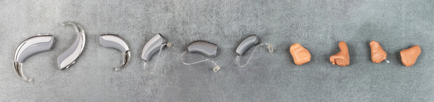 Hearing loss - panel of prostheses panoramic image