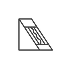 Sandwich package line icon