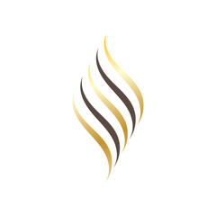 Hair treatment logo removal logo vector image design illustration