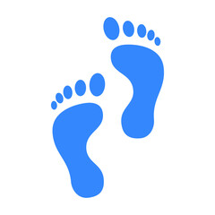 Naklejka na ściany i meble Feet, foot, footprints icon