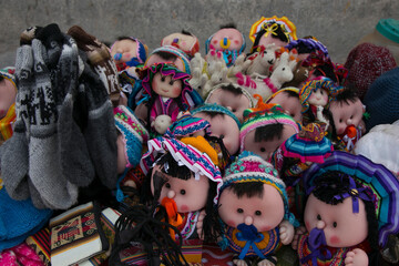 Dolls for sale in the puna of northern Argentina