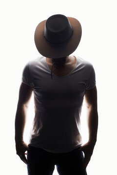 recommend clip art: Cowboy. Silhouette portrait of a man in Hat