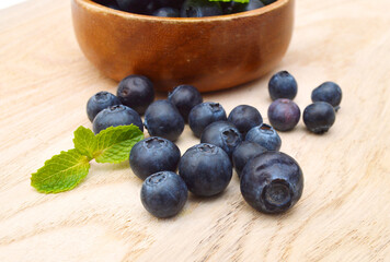 Bue berry on white background 