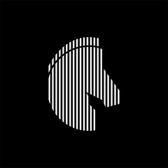 logo horse abstract , logo head horse circle ,  abstract horse logo design animal Vector Image