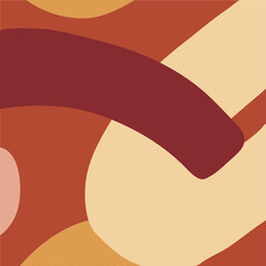 Abstract background in vector. Abstraction with different shapes in natural browm colors. Banner or template.
