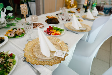 wedding table setting
