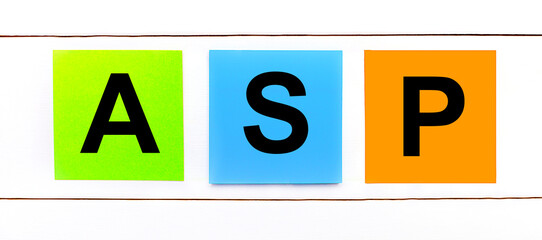 Concept of ASP or Average Selling Price and stacked coins.