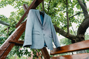 wooden swing in the forest © Oksana