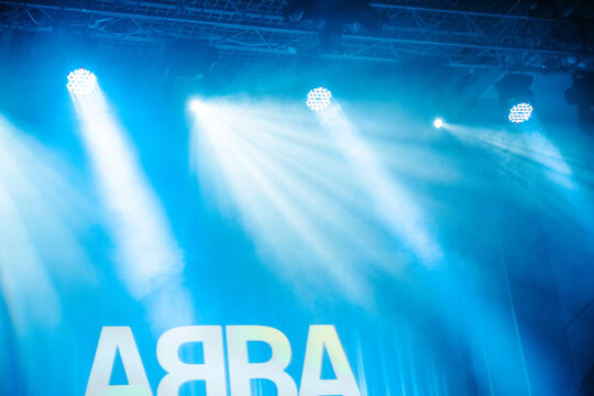 Stage lights. Soffits. Concert light. ABBA