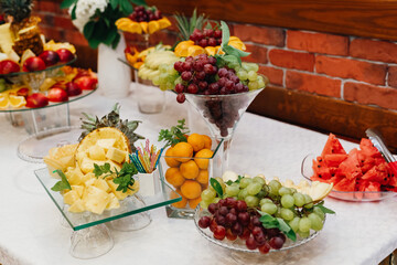 fruits and berries on the table