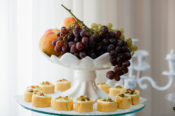 cake with fruits and berries
