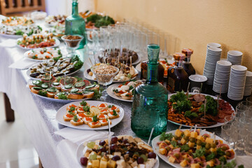 reception at the restaurant