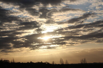 Obraz premium ciel et nuages en Normandie