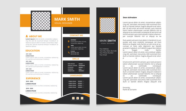 Modern simple template for curriculum vitae