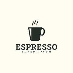  hot espresso logo design template 