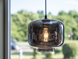 modern lamp in a room