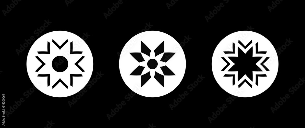 Poster set of geometric shapes. beautiful texture design element. vector