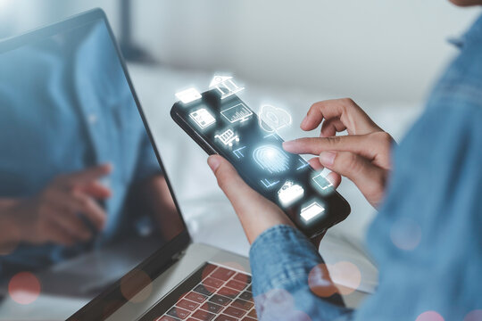 futuristic digital processing of biometric identification fingerprint scanner for access personal financial data. surveillance and security scanning of digital programs cyber futuristic applications
