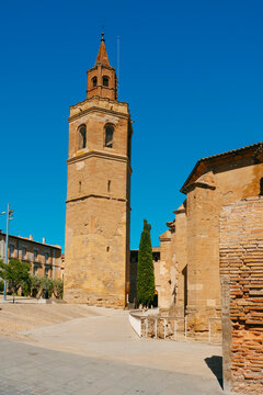 belfry of the Cathedral of Barbastro, in Spain