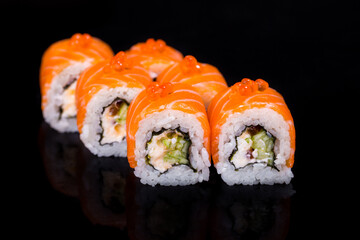 Sushi with salmon