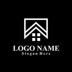 Fototapeta premium Home interior themed vector logo