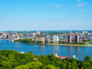 View of Rotterdam city in Holland