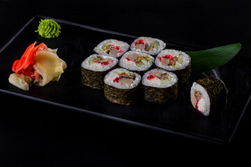 Rolls with eel