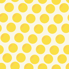 Yellow berries seamless pattern in doodle style