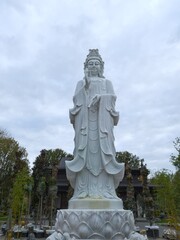 Fototapeta na wymiar statue of buddha in Rostock Lichtenhagen