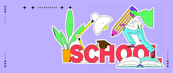 Reading leads to knowledge vector concept illustration
