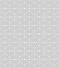 Vector seamless texture. Modern geometric background with hexagonal tiles.