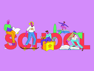 Reading leads to knowledge vector concept illustration
