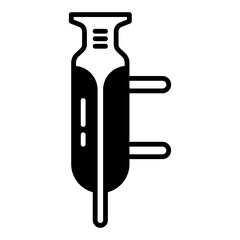 condenser tube icon on transparent background