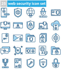 a collection of icon sets about web security