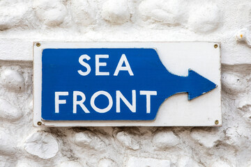 Sea Front Sign in Mundesley, Norfolk
