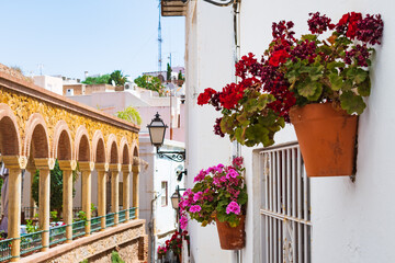 Cityscape of the village of Mojacar (Almeria, Andalusia, Spain)